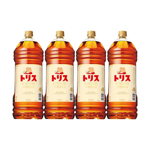 サントリー トリスウイスキー 4L ペットボトル 4000ml×4本 1ケース u