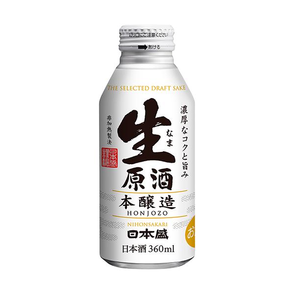日本盛 生原酒 本醸造 ボトル缶 360ml×12本 1ケース 日本酒 u-sa : 酒