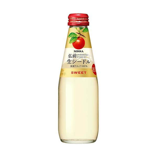 アサヒ ニッカ弘前 生シードル スイート 200ml×24本 u-yu : 酒のZenjin