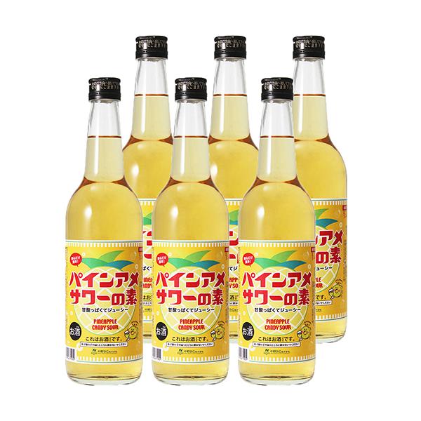 中野BC パインアメサワーの素 600ml×6本 チューハイの素 u-yu : 酒の