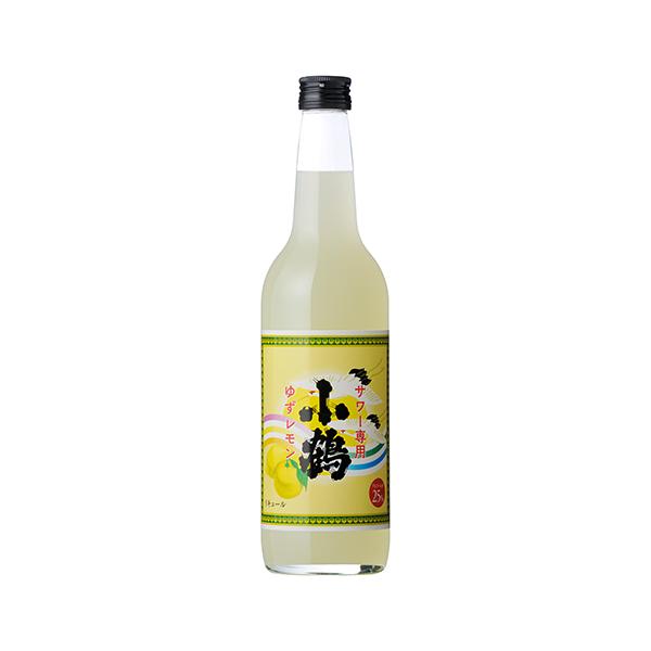 小正醸造 小鶴 サワー専用 ゆずレモン 25度 600ml×6本 1ケース u-yu