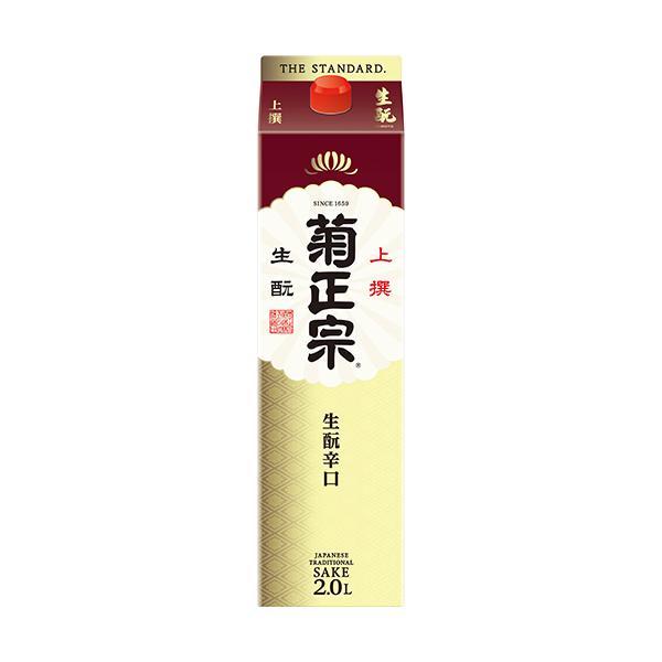 菊正宗 上撰 生もと辛口 2Lパック 2000ml×6本 1ケース 日本酒 u-yu