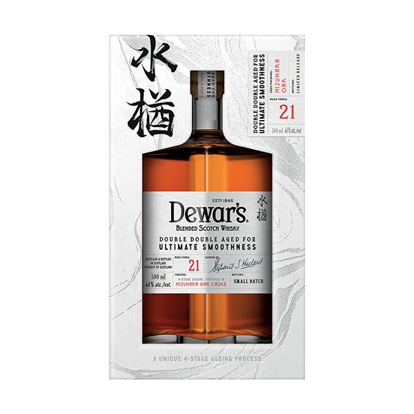 デュワーズ ダブルダブル 21年 ミズナラ 500ml 箱入 ブレンデッド