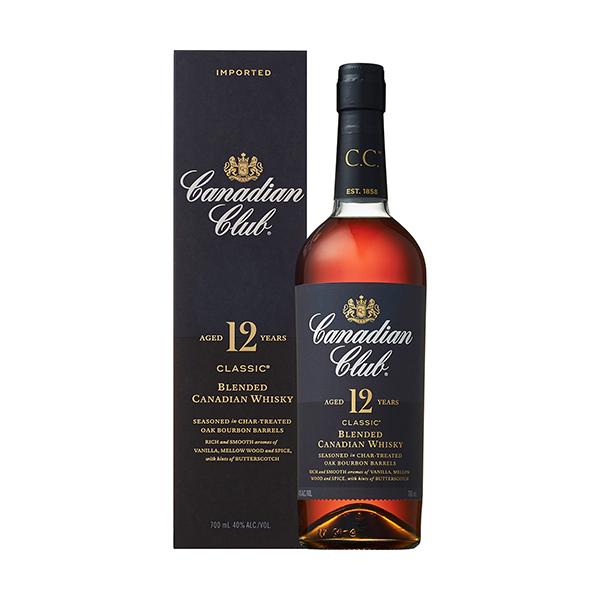 カナディアンクラブ クラシック12年 700ml×6本 正規品 箱入 カナディアンウイスキー u-yu