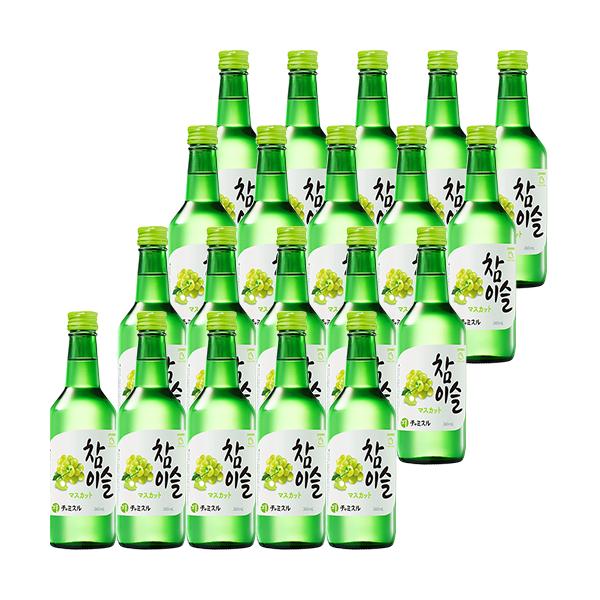 眞露 チャミスル マスカット 360ml×20本 1ケース u-yu : 酒のZenjin