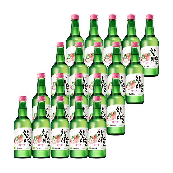 チャミスル ピーチ、グレープ、フレッシュ360ml x 各味20本(合計60本) 眞露 チャミスル ピーチ 360ml×20本 1ケース u-yu : 酒のZenjinヤフー