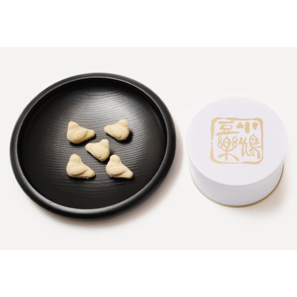 鎌倉 豊島屋 小鳩豆楽 白缶 1缶 袋付き お菓子 お茶菓子 プレゼント お