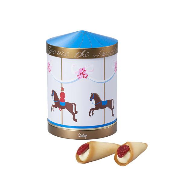 バレンタイン2026 オードリー オルゴール缶 ブルー グレイシアミルク 7