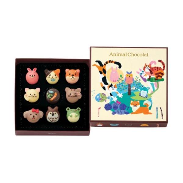 バレンタイン2026 ゴンチャロフ アニマルショコラB 9粒入 1箱 袋付き