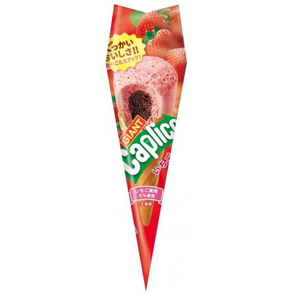グリコ（glico） ジャイアントカプリコ＜いちご＞ 10個入 1BOX 江崎