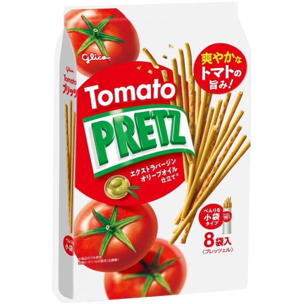 PRETZ プリッツ熟トマト 8袋入 1袋 江崎グリコ（株） : 善野菓子店
