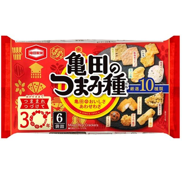 他サイト： つまみ種　6袋詰　120ｇ入　１袋　亀田製菓（株）の商品画像