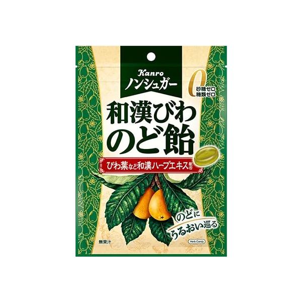 のど飴 ノンシュガーのど飴シリーズ ノンシュガー和漢びわのど飴【新
