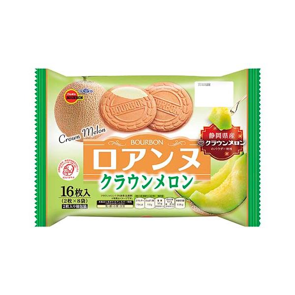 ロアンヌ　クラウンメロン　16枚（2枚×8袋）入　1袋　（株）ブルボン