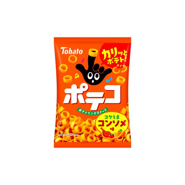 ポテコ　コンソメ味　60ｇ入　1袋　(株)東ハト　【48袋まで１個口送料でお届けが可能です】