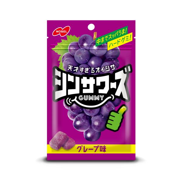 NOBEL シンサワーズグミ グレープ味 50g入×6個 1BOX ノーベル製菓（株