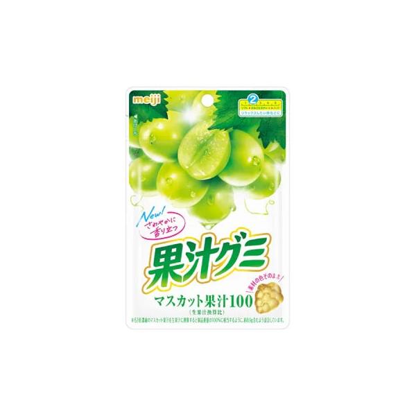 果汁グミ 果汁グミ マスカット 54g入×10個 1BOX (株)明治 果汁グミ 果汁グミ マスカット 54g入×10個 1BOX (株)明治