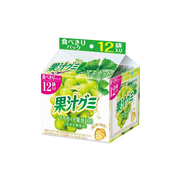 果汁グミスマートパック　マスカット　163g（13.6ｇ×12袋）入　1袋（株）明治　【ヤマト運輸発送の場合、90袋まで、１個口送料でお届けが可能です。】