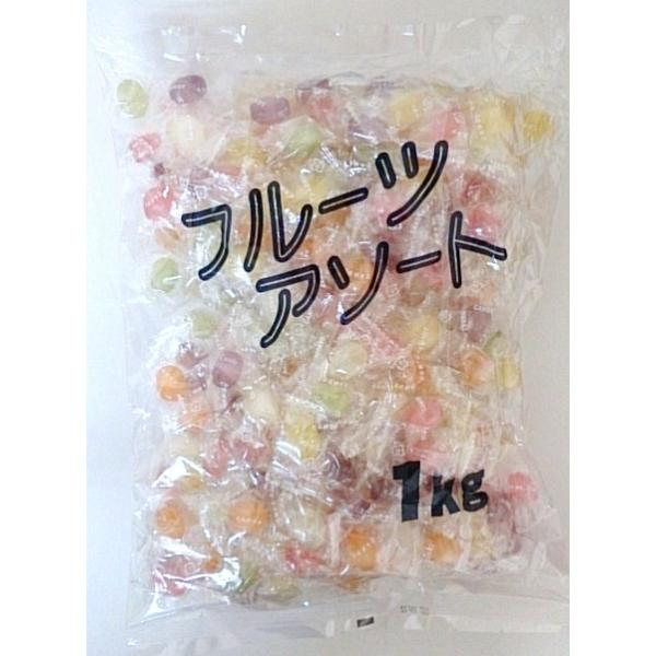 1kg入 フルーツアソートキャンディ 1袋 マルエ製菓(株) :4902987031281:善野菓子店 !ショップ 通販 フルーツアソートキャンディ 1kg