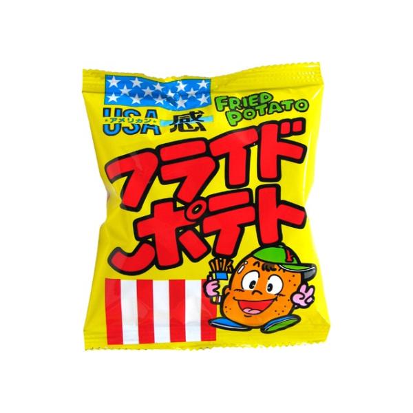 〈フライドポテト　10ｇ　30袋入〉【送料の目安】　フライドポテト30袋入を数量10（300袋）まで送料１個口料金で　発送できます！　他のお菓子と同梱可能です。（送料無料商品、お菓子袋詰め合わせを　除く）【注意事項】・パッケージのデザイン等...