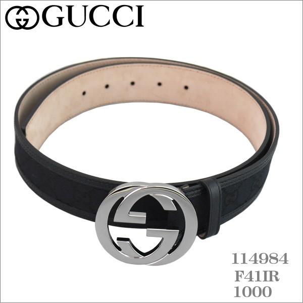 グッチ メンズベルト ｇｇレザーベルト インターロッキングｇバックル キャンパスレザー ブラック 95 90 100cm ギフト プレゼント クリスマス 誕生日 Gemein Vertrieb De
