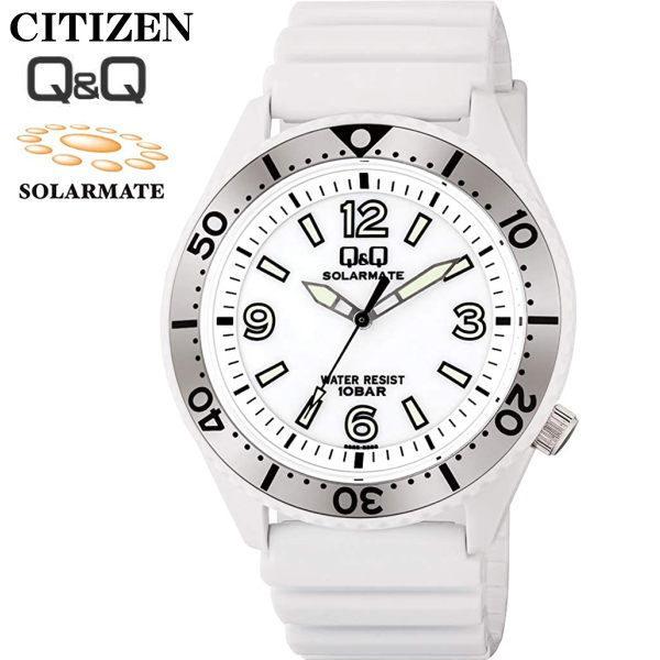 シチズン Q Q ソーラー腕時計 ホワイト 10気圧防水 電池交換不要 フル充電で6ヶ月 H064 003 H064 003 Shop Gto 通販 Yahoo ショッピング