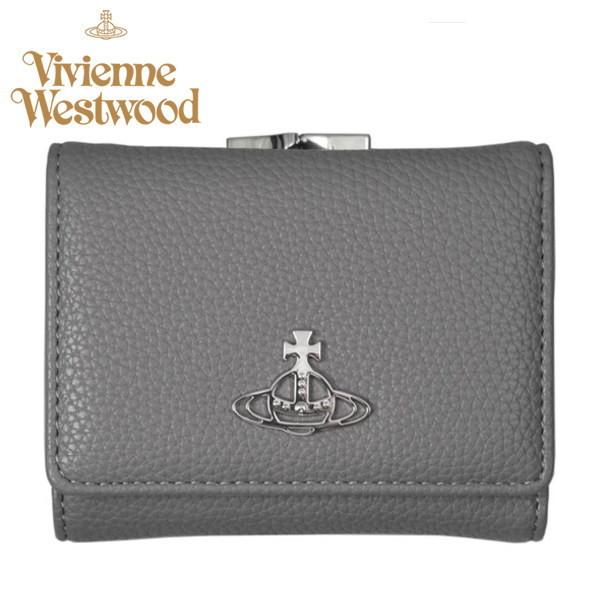 ヴィヴィアン・ウエストウッド Vivienne Westwood レデイス財布 3つ折り財布 がま口タイプ グレイ ジョハンナ イタリー製 AW20-21 ギフト プレゼント ヴィヴィアン・ウエストウッド Vivienne Westwood レデイス財布 3つ折り財布 がま口タイプ グレイ ジョハンナ イタリー製 AW20-21 ギフト プレゼント