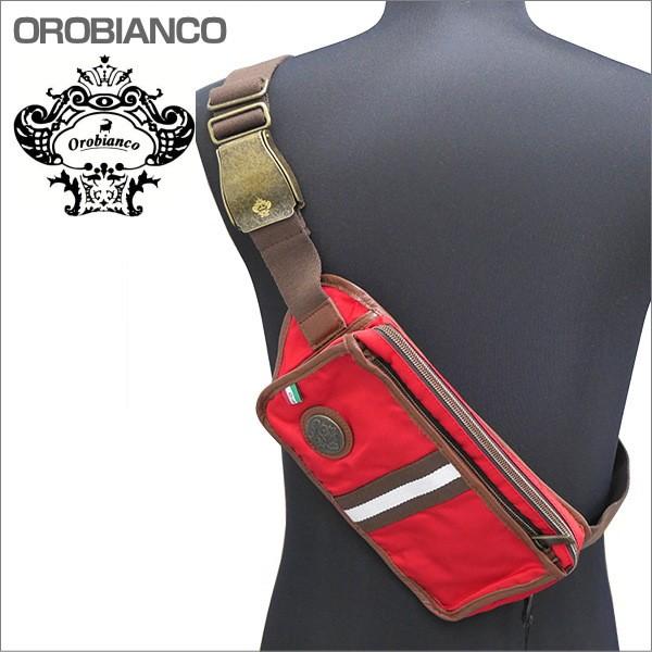 OROBIANCO オロビアンコ ショルダーバッグ ボディバック レッド系