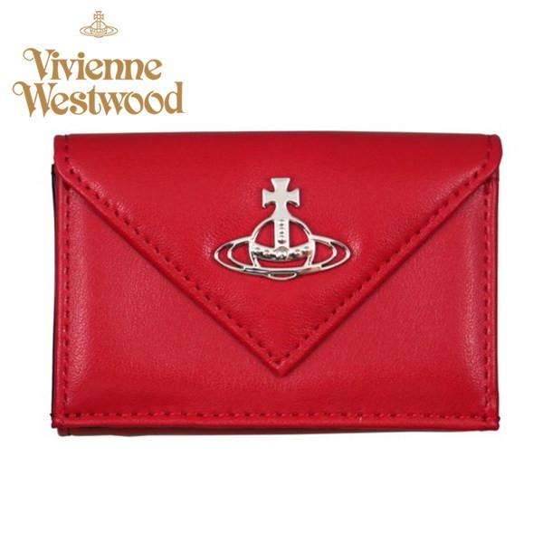 ヴィヴィアン・ウエストウッド Vivienne Westwood レデイス財布 3つ折り財布 レッド ロージー イタリー製 20ss ギフト プレゼント