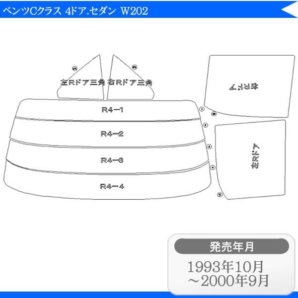 �J�b�g�ς� �J�[�t�B���� �����Z�f�X�E�x���c  �x���cC�N���X 4�h�A.�Z�_�� W202 (C280 C240 C200) �ԗp �J�[�p�i ���悯   �����[/���A�[�Z�b�g �X���[�N