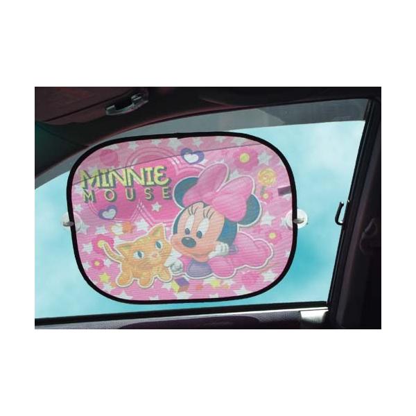 ディズニー カーサンシェード ミニー 車用 カー用品 日よけ 吸盤
