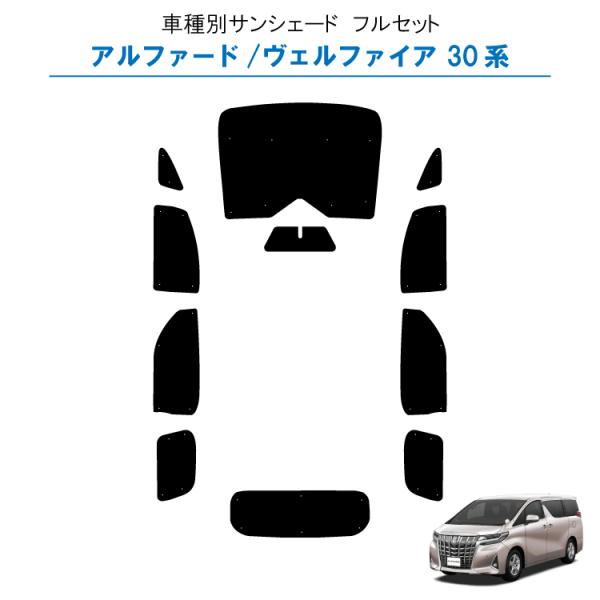 車用サンシェード1台分 フロントサイドリアセット トヨタ