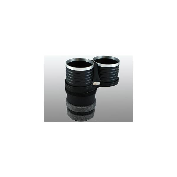 【メーカー直送品】アルカボドリンクホルダー アウディ Q3 (8U 1代目  2012年-）（ブラック/リング ）  純正ポケット前側用　右／左ハンドル車　AL