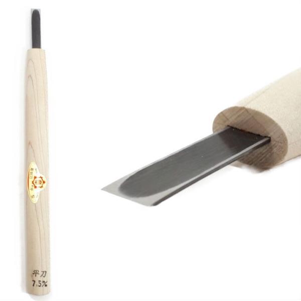 ●特長　・熟練された職人が仕込みから刃付けまで1本1本丁寧に仕上げています。　・全体焼き入れを施しているため、研いで長くお使いいただけます。　・平型は、平らな面を出したいときや角に丸みをつけるときに便利です。●材質　刃部：ヤスキ鋼　青紙スー...