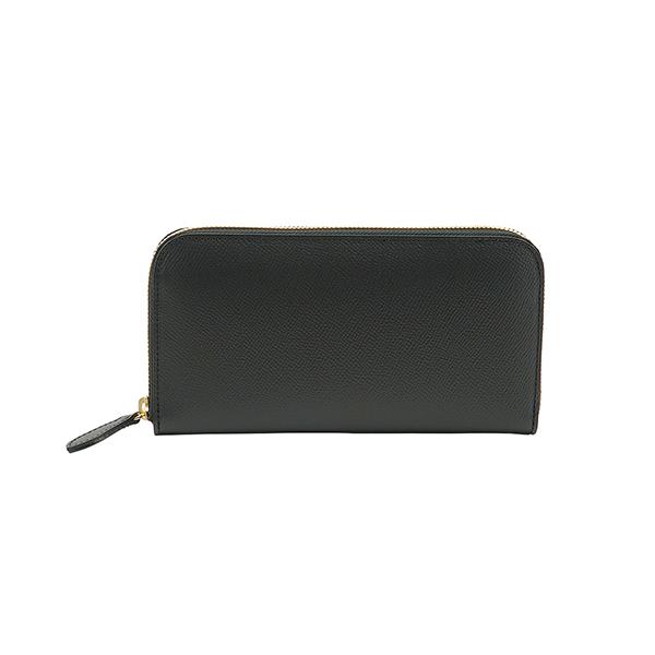 未使用品✨ ガンゾ 長財布 カーフレザー フラップ ブラック 日本製 高級牛革 LIZARD6(リザード6) ファスナー小銭入れ付き長財布｜リザード｜最高級