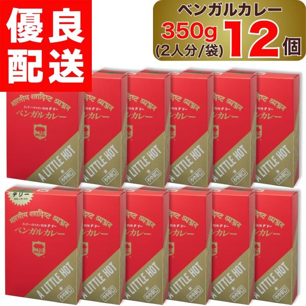デリー ベンガルカレー やや辛口 350g 2人分 1袋入り × 12個 DELHI Bengalcurry A LITTLE HOT インド ・ パキスタン 料理 1袋 セット ベンガル カレー