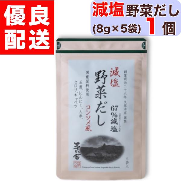 茅乃舎 減塩野菜だし 8g × 5袋入 1個 減塩 野菜 だし やさい かやのや