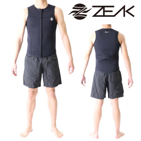 ZEAK(ジーク) ウェットスーツ 男性用 メンズ ベスト ウエット