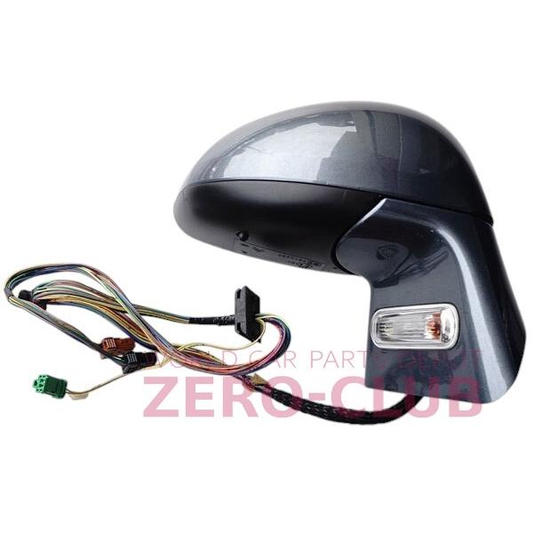 シトロエンC4 右H用 純正 ドアミラーASSY 右側 グリフェール ブルー系 