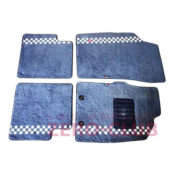 FIAT500 312系 右H用 純正 フロアマット 1台分 ブラック＆ホワイト 