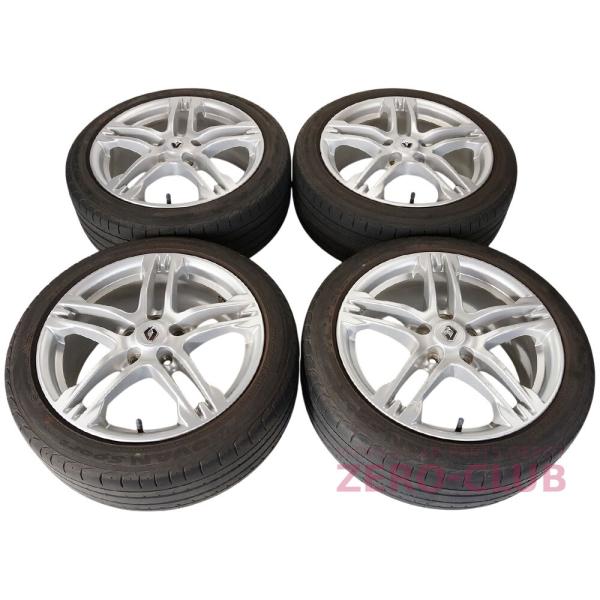『ルノー ルーテシア3 RF4C スポール用/純正 アルミホイール 7.5J-17 +68 5H-108 215/45R17 4本 タイヤ付』【2772-104