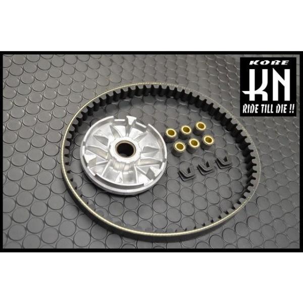 JOG/ZR 4ST/CE50(D/ZR)/(3P31〜3P3U) CVT補修プーリーベルトキット KN企画 :000093-K18-CVT-JOG4ST:バイク用品ゼロカスタム!店 通販 JOG 4ST(SA26J)キャブ イージーハイスピードプーリーセット KN企画