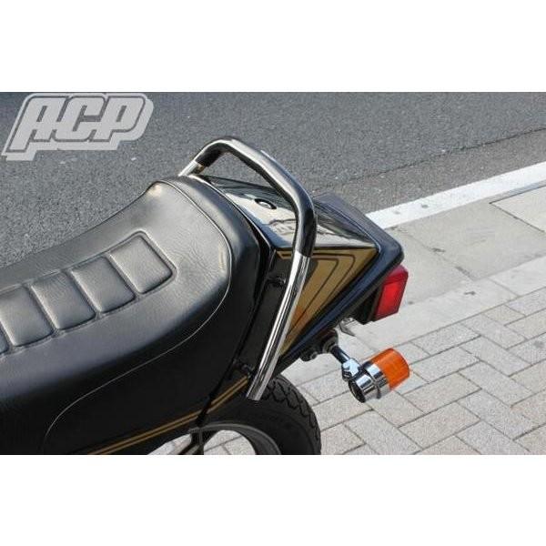 GSX250E/GSX400E ザリ ゴム付きタンデムバー（黒） ACP（エーシーピー