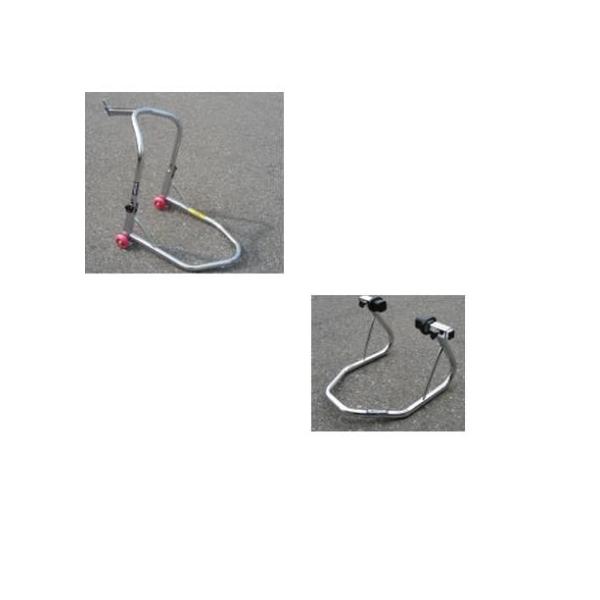 ミニバイクスタンドFRセットアジャスタブルVフックアーム ミニバイク用