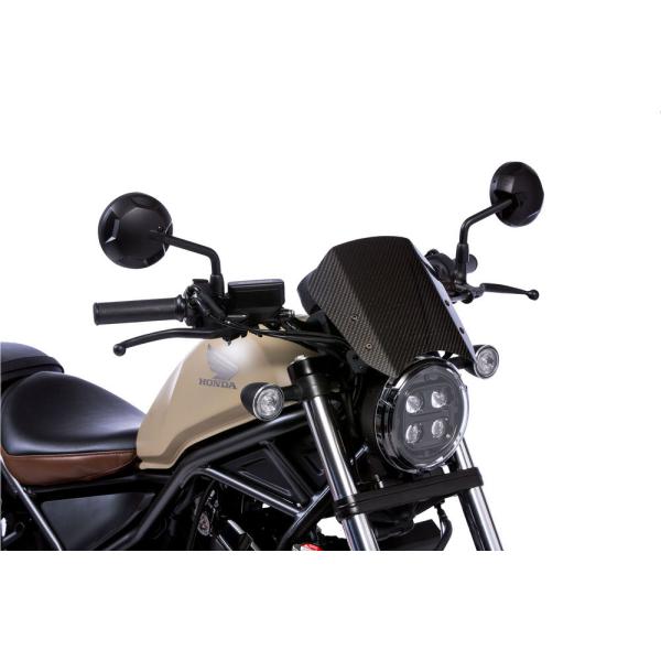 モリワキ Rebel250/500 メーターバイザーキット カーボン綾織-