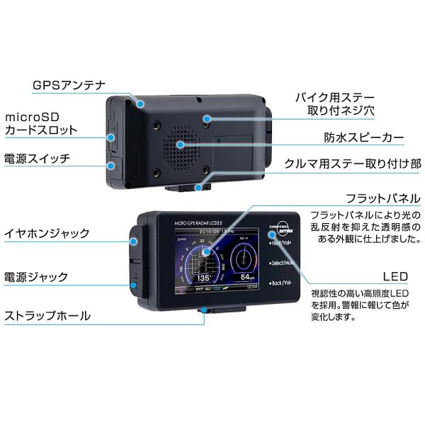 コムテック デイトナ Moto Gps レーダー Lcd 3 0 車 バイク兼用gps 防水レーダー 最新データ無料ダウンロード仕様 Daytona デイトナ Buyee Buyee Japanese Proxy Service Buy From Japan Bot Online