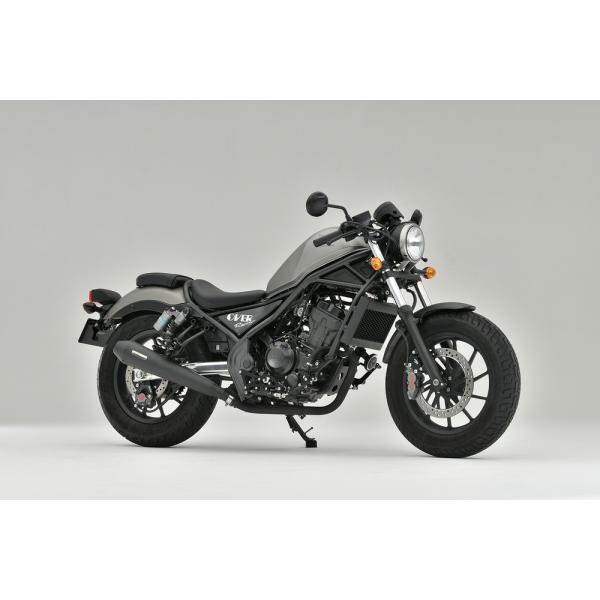 レブル250（Rebel250）17年 SSメガホンマフラー ブラック スリップオン