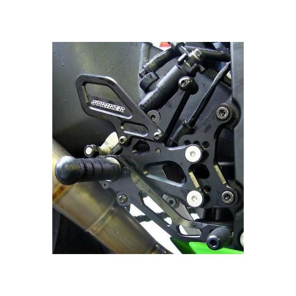 Step バックステップ 6ポジション Special ジュラルミン ブラックアルマイト仕様 Zx 6r 09 Striker ストライカー Kit Striker ストライカー S16 Ss 2110b バイク用品 パーツのゼロカスタム ブラックアルマイト仕様 Striker