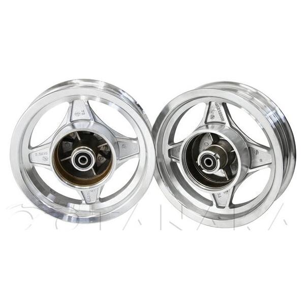 ダックス Dax 4本ハブ車 4本ハブ用アルミキャストホイール 10インチ2 5j 前後セット 田中商会 バイク用品 パーツのゼロカスタム 通販 Paypayモール