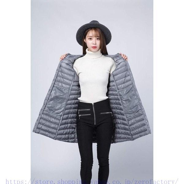 ウルトラライトダウンベスト レディース インナーダウン ロング丈 ラウンドネック ライトダウン 収納袋付き 軽量 防風 保温 防寒 撥水 秋冬 A0110 Lqxh114 ゼロファクトリー 通販 Yahoo ショッピング